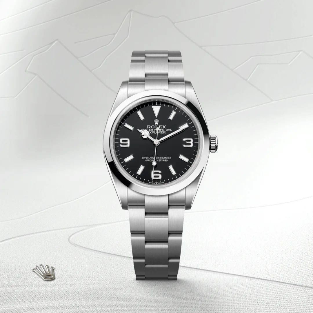 Rolex explorer in Acciaio Oystersteel, M124270-0001 Abate 1920