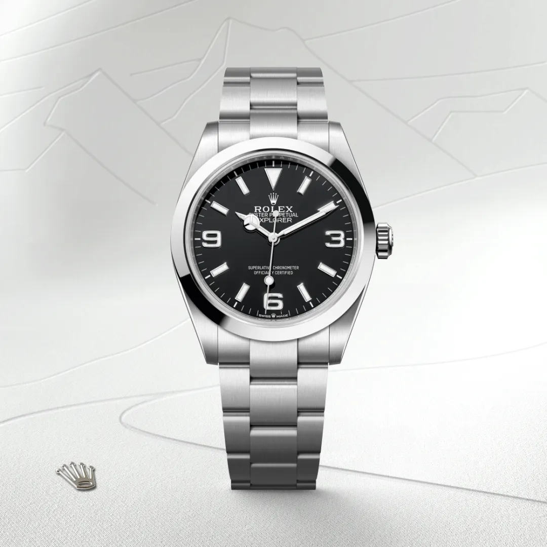 Rolex explorer in Acciaio Oystersteel, M224270-0001 Abate 1920
