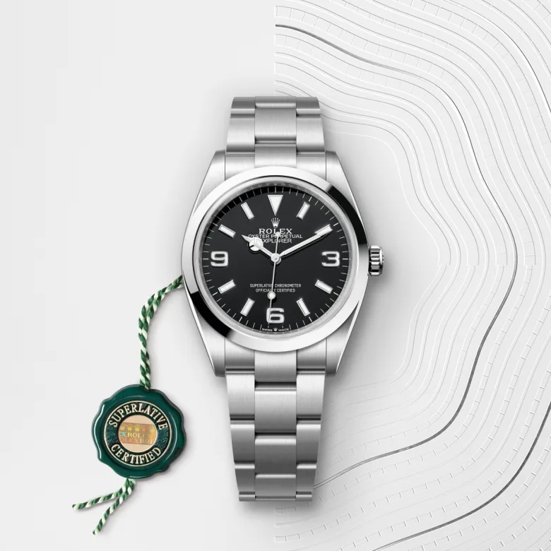Rolex explorer in Acciaio Oystersteel, M124270-0001 Abate 1920