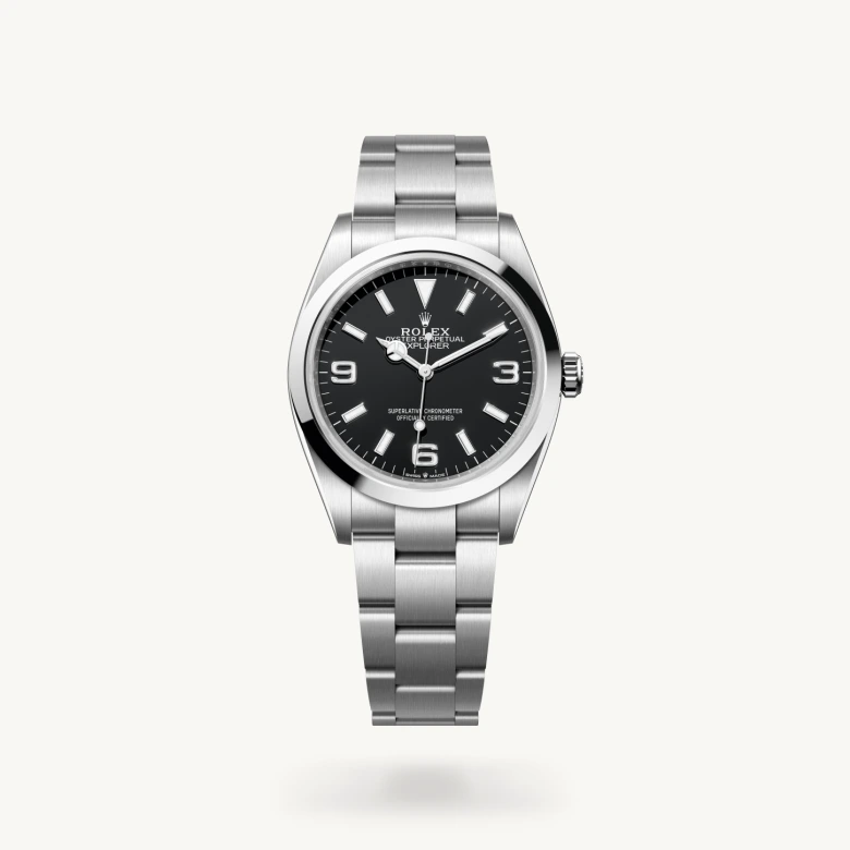 Rolex explorer in Acciaio Oystersteel, M124270-0001 Abate 1920